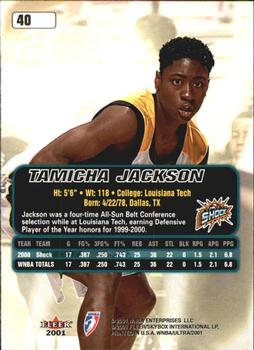 2001 Ultra WNBA #40 Tamicha Jackson Back