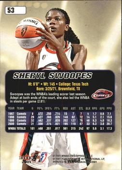2001 Ultra WNBA #53 Sheryl Swoopes Back