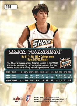 2001 Ultra WNBA #101 Elena Tornikidou Back
