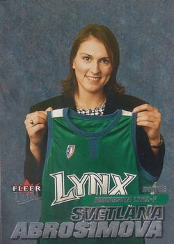 2001 Ultra WNBA #126 Svetlana Abrosimova Front