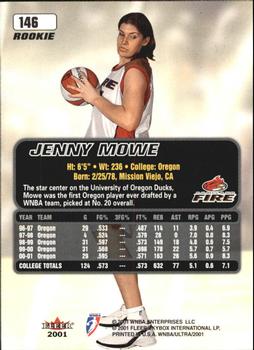 2001 Ultra WNBA #146 Jenny Mowe Back