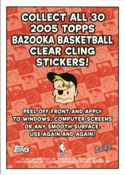 2005-06 Bazooka - Window Clings #NNO Chicago Bulls Back