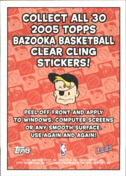 2005-06 Bazooka - Window Clings #NNO New Jersey Nets Back
