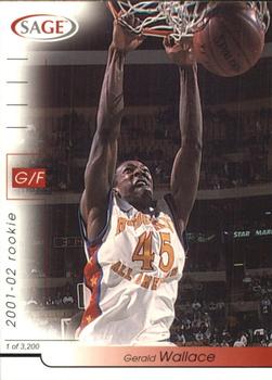 2001 SAGE #33 Gerald Wallace Front