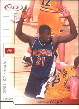 2001 SAGE #36 Michael Wright Front