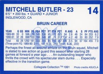 1991-92 Collegiate Collection UCLA Bruins #14 Mitchell Butler Back