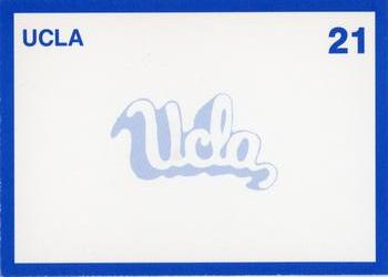 1991-92 Collegiate Collection UCLA Bruins #21 Checklist Back