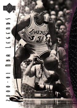 2000-01 Upper Deck Legends #25 Kareem Abdul-Jabbar Front