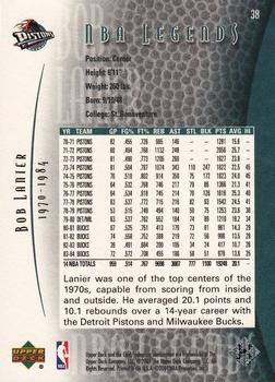 2000-01 Upper Deck Legends #38 Bob Lanier Back