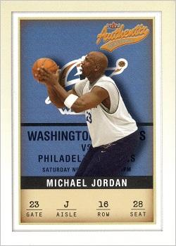 2001-02 Fleer Authentix #16 Michael Jordan Front