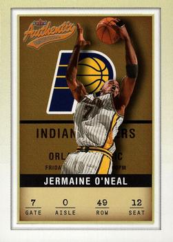 2001-02 Fleer Authentix #49 Jermaine O'Neal Front