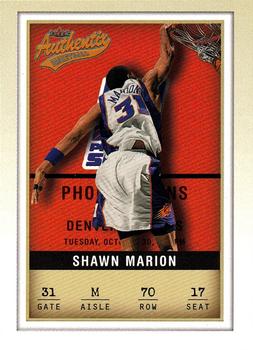 2001-02 Fleer Authentix #70 Shawn Marion Front
