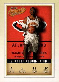 2001-02 Fleer Authentix #74 Shareef Abdur-Rahim Front