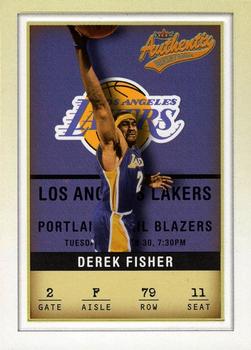 2001-02 Fleer Authentix #79 Derek Fisher Front