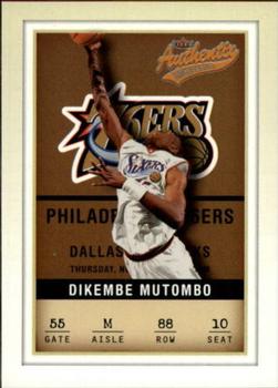 2001-02 Fleer Authentix #88 Dikembe Mutombo Front