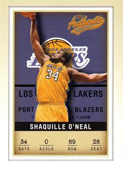 2001-02 Fleer Authentix #89 Shaquille O'Neal Front