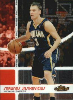 2005-06 Finest - Finest Fact #FF13 Sarunas Jasikevicius Front