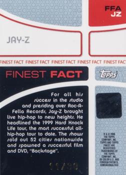 2005-06 Finest - Fact Autographs #FFAJZ Jay-Z Back
