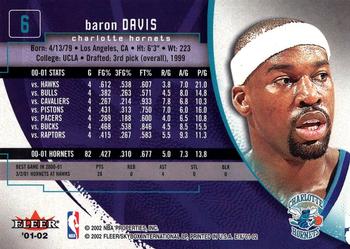 2001-02 E-X #6 Baron Davis Back