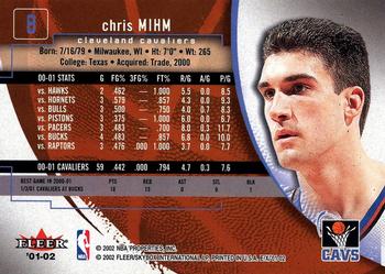 2001-02 E-X #8 Chris Mihm Back