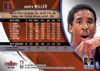 2001-02 E-X #9 Andre Miller Back