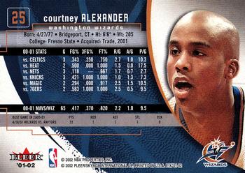 2001-02 E-X #25 Courtney Alexander Back