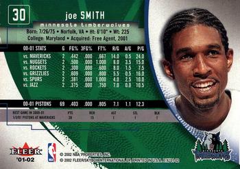 2001-02 E-X #30 Joe Smith Back