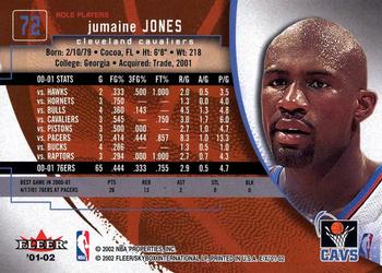 2001-02 E-X #72 Jumaine Jones Back