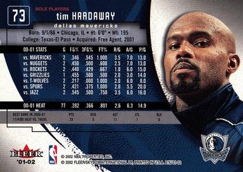2001-02 E-X #73 Tim Hardaway Back
