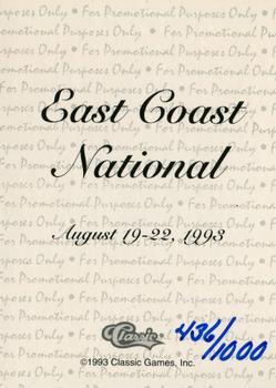 1993 Classic Draft Picks - 1993 East Coast National Convention #NNO Jamal Mashburn Back