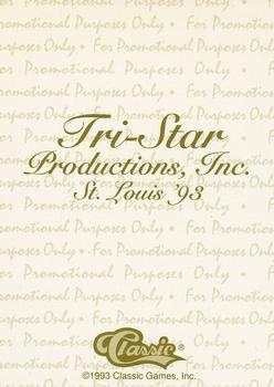 1993 Classic Draft Picks - 1993 Tri-Star Productions St. Louis #NNO Chris Webber Back