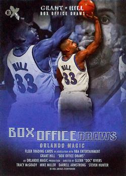 2001-02 E-X - Box Office Draws #BD 11 Grant Hill Front