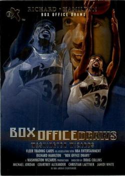 2001-02 E-X - Box Office Draws #BD 20 Richard Hamilton Front