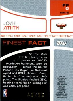 2005-06 Finest - Fact X-Fractors #FF6 Josh Smith Back