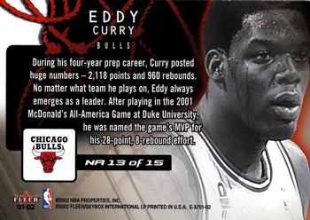 2001-02 E-X - Net Assets #NA 13 Eddy Curry Back
