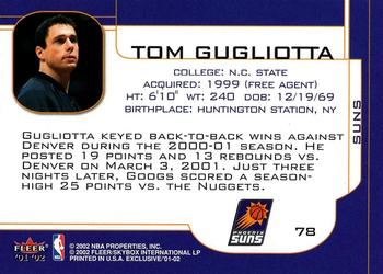 2001-02 Fleer Exclusive #78 Tom Gugliotta Back