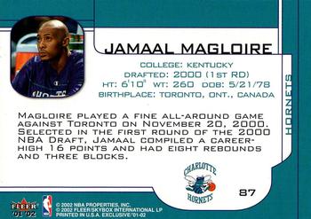 2001-02 Fleer Exclusive #87 Jamaal Magloire Back