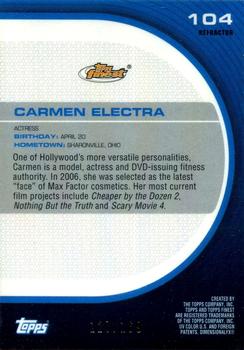 2005-06 Finest - Refractors Red #104 Carmen Electra Back