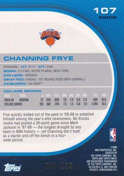 2005-06 Finest - Refractors Red #107 Channing Frye Back