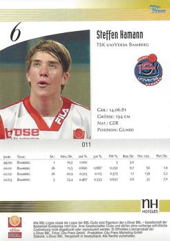 2003 City-Press BBL Playercards #11 Steffen Hamann Back