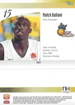 2003 City-Press BBL Playercards #60 Malick Badiane Back