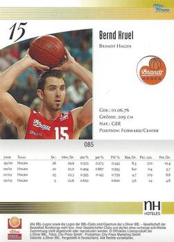 2003 City-Press BBL Playercards #85 Bernd Kruel Back