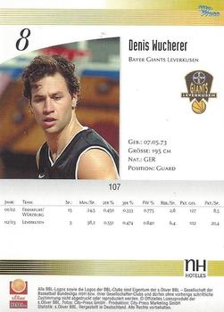 2003 City-Press BBL Playercards #107 Denis Wucherer Back