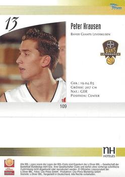 2003 City-Press BBL Playercards #109 Peter Krausen Back