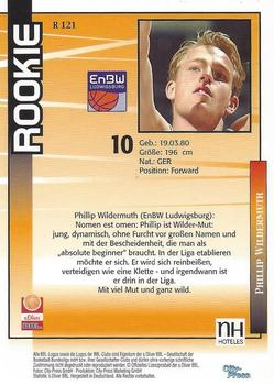 2003 City-Press BBL Playercards #121 Philipp Wildermuth Back