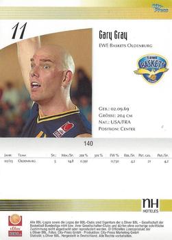 2003 City-Press BBL Playercards #140 Gary Gray Back