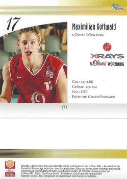 2003 City-Press BBL Playercards #171 Maximilian Gottwald Back