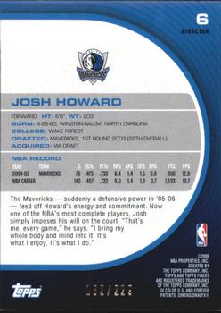 2005-06 Finest - X-Fractors #6 Josh Howard Back