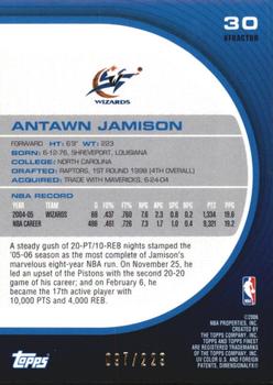 2005-06 Finest - X-Fractors #30 Antawn Jamison Back