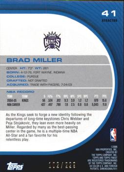 2005-06 Finest - X-Fractors #41 Brad Miller Back